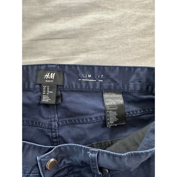 H&M Slim Fit Button Fly Chino sz 32 - Picture 3 of 3